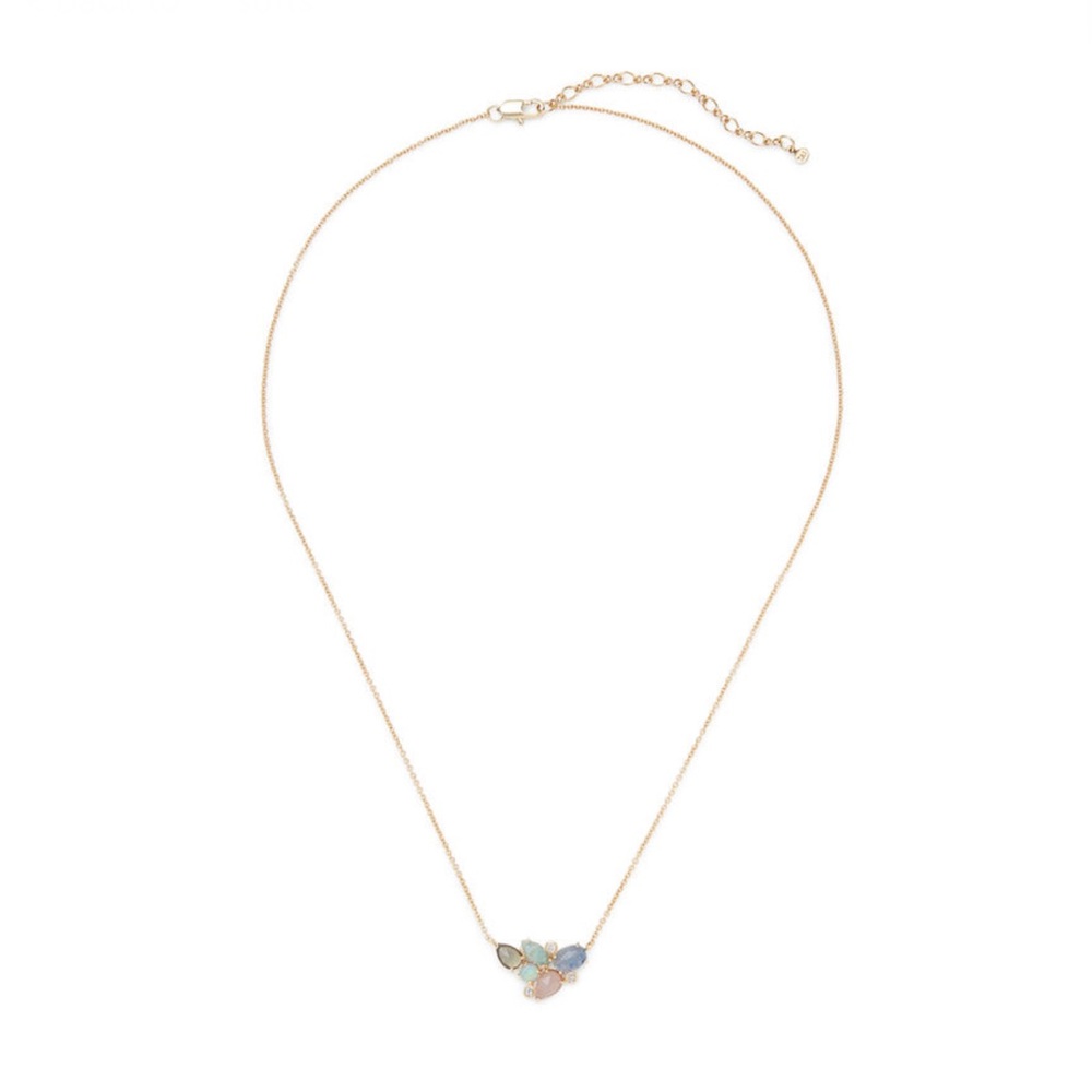 DUSK Siren Pendant, 12k Gold Plating with Rose Quartz from Rocksbox